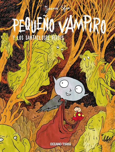 Portada de Pequeño vampiro y los santacloses verdes