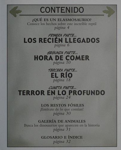 Portada de Elasmosaurio: Nadador de cuello largo