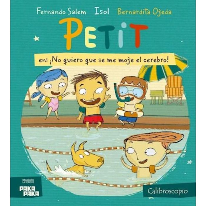 Portada de Petit en: ¡No quiero que se me moje el cerebro!