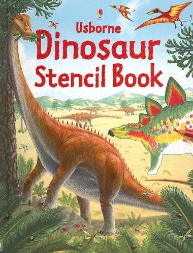 Portada de Usborne Dinosaur Stencil Book